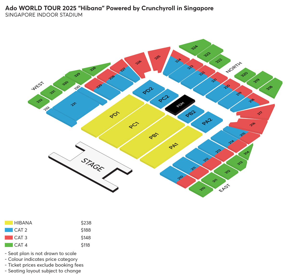 Ado WORLD TOUR 2025 “Hibana” Powered by Crunchyroll in Singapore